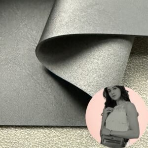 Black Environmental Leather PU Leather Roll Material for Bags and Suitcases (Handbags, Backpacks, Luggage Cases etc.)