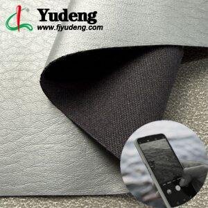 Gray Faux Leather PU Leather Roll Material for Tablet Cases Phone Cover