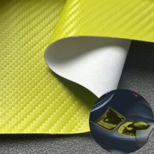 Yellow PU Rexine Roll PU Leather Roll Material for Car Seats Automobile Interior