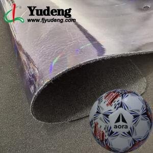 Laser Rexine Leather PU Leather Material for Bootballs/Soccer Balls
