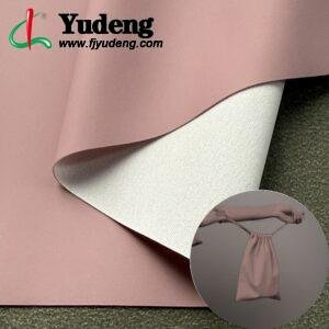 Pink China Polyurethane Leather PU Leather Roll Material for Electronics Portable Bags (Earphone Bags, USB Cable Bags etc.)