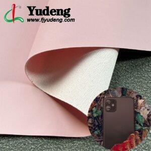 Pink Artificial Leather PU Leather Roll Material for PhoneCase