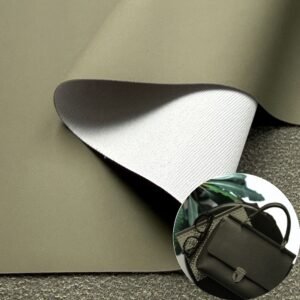 Green Man Made Leather PU Leather Roll Material for Bags and Suitcases (Handbags, Backpacks, Luggage Cases etc.)