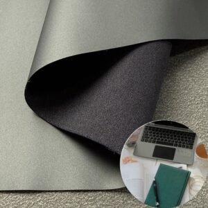Gray Leather Fabric PU Leather Roll Material for Writing Notebook Cover Book Front Cover Binding
