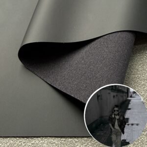 Black Man Made Leather PU Leather Roll Material for Headphones