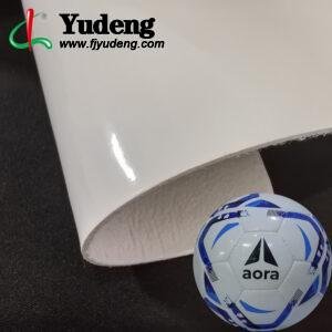 White PU Rexine Roll PU Leather Material for Footballs/Soccer Balls