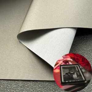 Silver Faux Leather PU Leather Roll Material for Tablet Cases Phone Cover