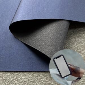 Blue Faux Leather PU Leather Roll Material for Tablet Cases Phone Cover