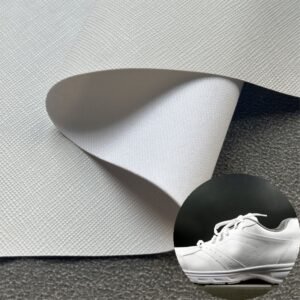 White PU Rexine Roll PU Leather Roll Material for Shoes and Clothes (Sandal, Label, Upper, Jacket etc.)
