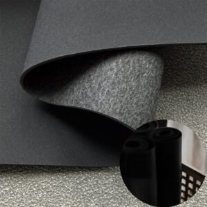 Black Synthetic Leather PU Leather Roll Material for Baby Crawling Mats Ground Cushioning Pads