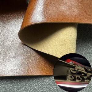 Brown Man Made Leather PU Leather Roll Material for Car Seats Automobile Interior