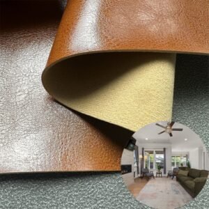 Brown Fake Leather PU Leather Roll Material for Upholstery Furniture or Decoration (Sofas, Beds, Cabinets, Interior Wall etc.)