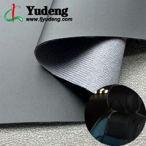 Black Fake Leather PU Leather Roll Material for Car Seats Automobile Interior