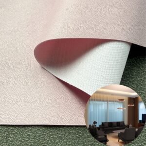 Pink China Polyurethane Leather PU Leather Roll Material for Upholstery Furniture or Decoration (Sofas, Beds, Cabinets, Interior Wall etc.)