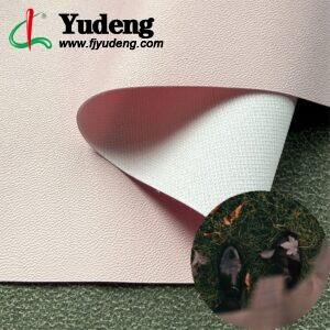 Pink PU Coated Fabric PU Leather Roll Material for Shoes and Clothes (Sandal, Label, Upper, Jacket etc.)
