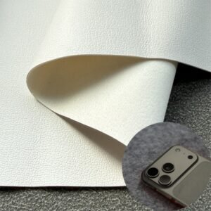White Synthetic Leather PU Leather Roll Material for Tablet Cases Phone Cover