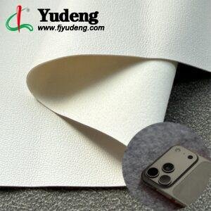 White Synthetic Leather PU Leather Roll Material for Tablet Cases Phone Cover