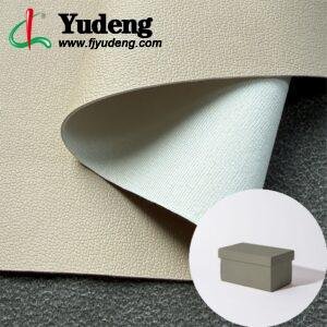 White PU Rexine Fabric PU Leather Roll Material for Package Box Surface Cover (Jewelry Box, Cosmetic Box, Electronics Box etc.)