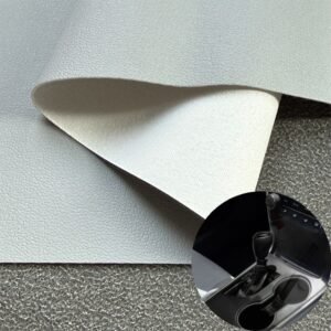 Gray PU Rexine Roll PU Leather Roll Material for Car Seats Automobile Interior