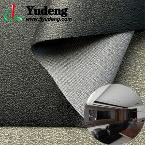 Black PU Coated Fabric PU Leather Roll Material for Upholstery Furniture or Decoration (Sofas, Beds, Cabinets, Interior Wall etc.)