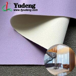 Purple Environmental Leather PU Leather Roll Material for Upholstery Furniture or Decoration (Sofas, Beds, Cabinets, Interior Wall etc.)