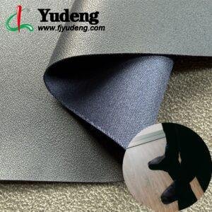Gray PU Coated Fabric PU Leather Roll Material for Shoes and Clothes (Sandal, Label, Upper, Jacket etc.)