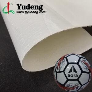 White Leather Fabric PU Leather Material for Sporting Balls (Soccer Balls, Footballs, Volleyballs Etc.)