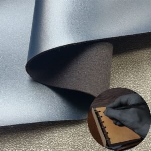 Dark Blue Leatherette PU Leather Roll Material for Writing Notebook Cover Book Front Cover Binding