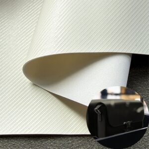 White Leather Fabric PU Leather Roll Material for Bags and Suitcases (Handbags, Backpacks, Luggage Cases etc.)