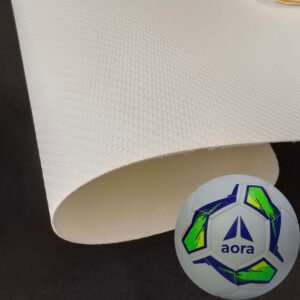 White Synthetic Leather PU Leather Material for Sporting Balls (Soccer Balls, Footballs, Volleyballs Etc.)