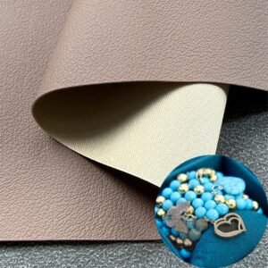 Brown PU Coated Fabric PU Leather Roll Material for Package Box Surface Cover (Jewelry Box, Cosmetic Box, Electronics Box etc.)