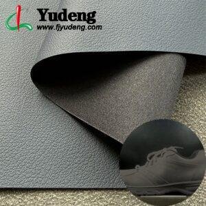 Blue PU Coated Fabric PU Leather Roll Material for Shoes and Clothes (Sandal, Label, Upper, Jacket etc.)