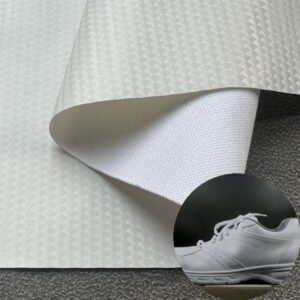 White Vegan Leather PU Leather Roll Material for Shoes and Clothes (Sandal, Label, Upper, Jacket etc.)