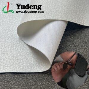 White Faux Leather PU Leather Roll Material for Tablet Cases Phone Cover