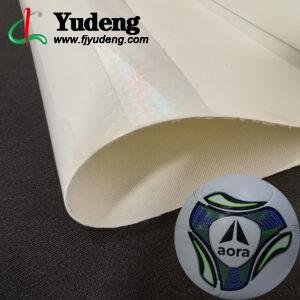 White Vegan Leather PU Leather Material for Sporting Balls (Soccer Balls, Footballs, Volleyballs Etc.)