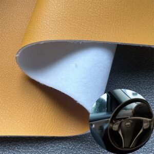 Orange Faux Leather PU Leather Roll Material for Car Seats Automobile Interior