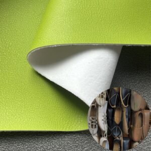 Green Synthetic Leather PU Leather Roll Material for Shoes and Clothes (Sandal, Label, Upper, Jacket etc.)