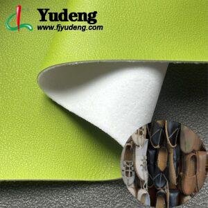 Green Synthetic Leather PU Leather Roll Material for Shoes and Clothes (Sandal, Label, Upper, Jacket etc.)