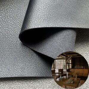 Black Imitation Leather PU Leather Roll Material for Upholstery Furniture or Decoration (Sofas, Beds, Cabinets, Interior Wall etc.)