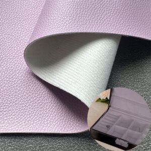 Purple Vegan Leather PU Leather Roll Material for Package Box Surface Cover (Jewelry Box, Cosmetic Box, Electronics Box etc.)