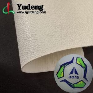 White Man Made Leather PU Leather Material for Sporting Balls (Soccer Balls, Footballs, Volleyballs Etc.)