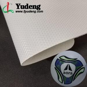 White Leatherette PU Leather Material for Sporting Balls (Soccer Balls, Footballs, Volleyballs Etc.)