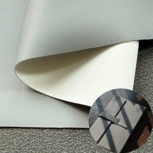Gray Synthetic Leather PU Leather Roll Material for Writing Notebook Cover Book Front Cover Binding