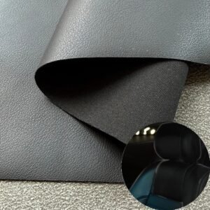 Black PU Rexine Roll PU Leather Roll Material for Car Seats Automobile Interior