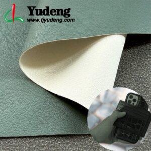 Green PU Rexine Fabric PU Leather Roll Material for Tablet Cases Phone Cover
