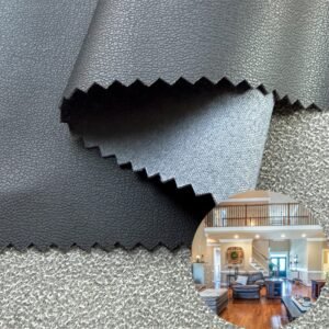 Black Faux Leather PU Leather Roll Material for Upholstery Furniture or Decoration (Sofas, Beds, Cabinets, Interior Wall etc.)