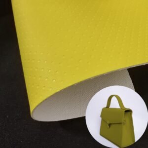 Yellow Environmental Leather PU Leather Roll Material for Bags and Suitcases (Handbags, Backpacks, Luggage Cases etc.)