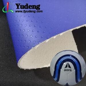 Blue Environmental Leather PU Leather Material for Sporting Balls (Soccer Balls, Footballs, Volleyballs Etc.)