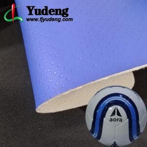 Blue China Polyurethane Leather PU Leather Material for Sporting Balls (Soccer Balls, Footballs, Volleyballs Etc.)