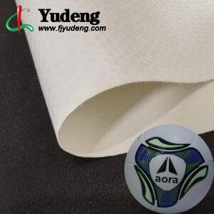 White Faux Leather PU Leather Material for Sporting Balls (Soccer Balls, Footballs, Volleyballs Etc.)